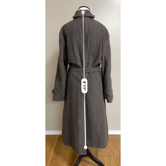 Future Collective/Reese Blutstein dark gray textured trench coat. Size L. - Picture 6 of 11